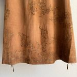 Free People Nigel Preston Hand-Painted Lambskin Suede Maxi Skirt Photo 6