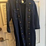 Infinity Designs Boho Denim Dress Size S 100% Cotton Please See Description Blue Photo 1