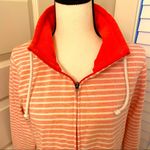Gear for Sports || Coral/white striped zip up Photo 2