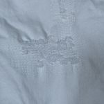 Almost Famous  Skinny White Jeans Tan Stitching Size 5 EUC #DS-1646 Photo 7