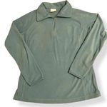 Columbia Women’s Fleece 1/4 Zip Jacket Green Blue Lightweight Sweatshirt Size L Photo 0
