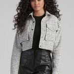 Windsor Chic Sophistication Tweed Cropped Jacket NWT Small (Sold Out Online) $52 Photo 0