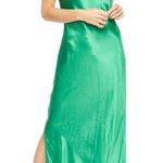 Pistola Dress Size Extra Small NWT Mari Slip Satin Kelly Green Adjustable Straps Photo 0