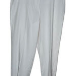 Peter Nygard Womens Pants Stretch Cropped Tapered Leg Slpit Side White 8 NWT Photo 0