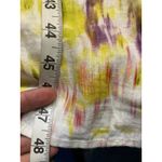 Future Collective One Shoulder Maxi Dress M Watercolor Print Linen Blend‎ Yellow Size M Photo 11