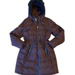 Old Navy Brown, Fur-Trimmed Long Puffer Jacket Photo 0