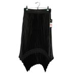 Karl Lagerfeld Karl‎ Lagerfeld Black Asymmetrical Pleated Midi Skirt Size XS Photo 1