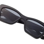 Anthropologie NWT  Black Cat Eye Sunglasses Eyewear Y2K Retro Glam Photo 0