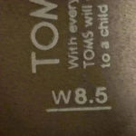 Toms  WO SIZE 8.5 BLACK WEDGE SHOES LACE UP PRINTED PATTERN INSIDE CLEAN Photo 9