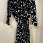 VERO MODA Vera Moda Polka Dot Wrap Dress with 3/4 sleeves. With Ruffles Size Large. NWOT Photo 0