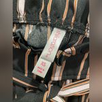 Xhilaration Black & Brown Vertical Striped Belted Paperbag Waist Pants - XS Photo 12