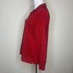 Rebecca Malone  Black Red Geometric Blouse Sz Medium Photo 2