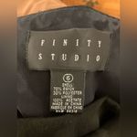 Finity Studio Wrap Front Skirt Black New Womens size 6 secretary classic mobwife Photo 7