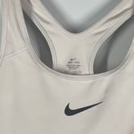 Nike Women's Pullover Wide Strap Dri-Fit Racerback Sports Bra White Size Medium Photo 2