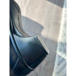 Clarks black leather comfy work shoes size 9W with small heel Photo 3