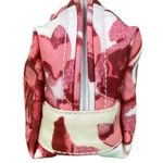 Liz Claiborne Small Pink and White Floral Makeup Bag Photo 2