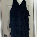 ZARA STRAPPY RUFFLE MIDI LONG TIER DRESS Photo 1