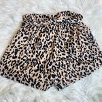 AQUA cheetah print tie paper bag style shorts Photo 2