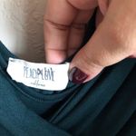 Peach Love California Peach Love Faux Wrap Top Green Dress Photo 2