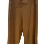 Eva Mendez New York and company size large golden brown dress pants tie front zi Tan Photo 0