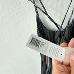 Outerknown  Cielo Black Gray Blue Stripe Organic Cotton Babydoll Dress XS Photo 4