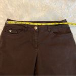 Bermuda Tribal  Shorts Women’s Size 6 Brown Flap Button Pockets in Back Photo 5