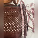 Isabella Fiore Brown and Cream Woven Hobo Bag Photo 6