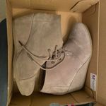 Toms Tan Wedge Booties Photo 0