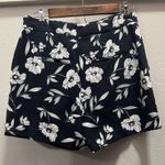 Ann Taylor Navy Floral Shorts (2) Photo 1