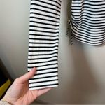 Cherish ✨  Women’s Black & White Striped Long Sleeve Cinches Small Photo 4