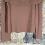 Wilfred Aritzia Nola Off the Shoulder Ribbed Long Sleeve Top Neutral Toned Large Photo 5