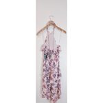 EXPRESS Floral Halter Dress W/ Ruffles NWT Photo 4