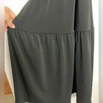 Banana Republic Black Sleeveless V-neck Knit Midi Dress Photo 3