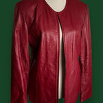 Couture By. J.Park Dark Red Zipper Front Lambs Leather Jacket. SZ.M. Size M Photo 0