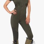 NWT Women's Top Gun Flight Suit Costume Green Photo 0