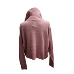 Aerie  Womens Pink Tan Half Zip Mock‎ Neck Pullover Sweater Photo 2