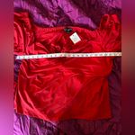 Eloquii Bright Red  Bow Top, Size 22/24, NWT Photo 2