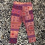 Terra & Sky Pink patchwork print leggings Photo 3