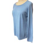 Talbots Long Sleeve Scoop Neck Merino Wool Knit Comfy Pullover Sweater Size M Photo 3