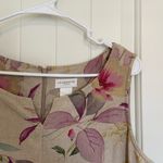 Liz Claiborne EUC |  linen floral print sleeveless dress — size 10‎ Photo 1