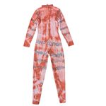 Orange Pink Tie Dye Bodysuit XS S Long Sleeve Yoga Activewear Photo 2