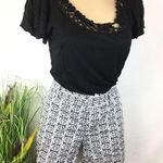 Banana Republic  SET Black Tee & Print Shorts S M Photo 0