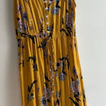 None Floral Yellow Maxi Dress Photo 0