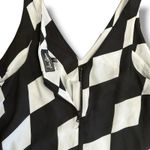 Sam Edelman Geometric Black White Diamond Check Slip Dress Women’s M Lined Photo 5