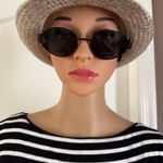 House of Harlow 1960 Retro Black Oval Sunglasses Photo 4