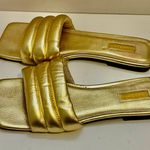 Top Shop Padded Gold Flats Sandals 40 Photo 2