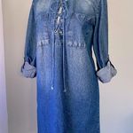 Wet Seal Vintage Y2K Lace-Up Denim Dress Photo 1