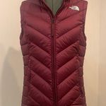 The North Face Women's Burgundy Puffer Vest Photo 0