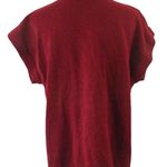 Blakely Vintage 80s Deadstock Burgundy Maroon Short Sleeve Open Cardigan Tassels 18/20 Photo 1