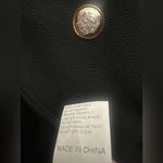 Cropped Open Front Nautical Button Blazer Size Medium Preppy Black Photo 3